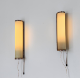 SOLD-Coppia-di-lampade-da-parete-Art-Deco-in-vetro-e-metallo-anni-30