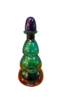 SOLD-Bottiglia-in-vetro-soffiato-verde-Carlo-Moretti-anni-80