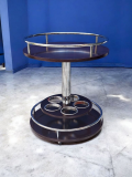 SOLD-Carrello-bar-in-legno-e-metallo-Italia-anni-70