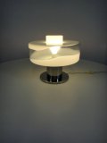 SOLD-Lampada da tavolo Space Age in vetro di Murano-SOLD