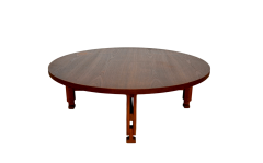 SOLD-Grande-cofee-table-rotondo-in-teak-anni-50-SOLD