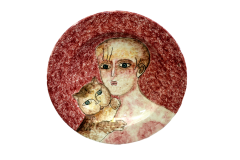 SOLD-Grande-piatto-decorativo-in-ceramica-di-Gentilini-SOLD