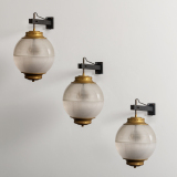 SOLD-Lampada-da-parete-Chiaravalloti-modello-A567-Italia-anni-50-set-di-3-