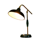 SOLD-Lampada-da-tavolo-in-metallo-smaltato-e-ottone-anni-50-SOLD