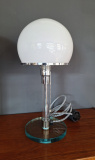 SOLD-Lampada-da-tavolo-modello-Wagenfeld-WG-24-produzione-Egoluce-Italia-anni-90