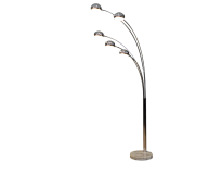 SOLD-Lampada-da-terra-in-metallo-cromato-a-5-bracci-anni-70-nello-stile-di-Reggiani-SOLD