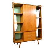 SOLD-Mobile-libreria-a-parete-in-faggio-anni-50-SOLD