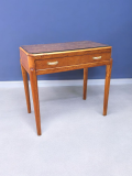 SOLD-Piccolo-tavolo-scrittoio-toilette-con-casetto-in-radica-di-tuja-Italia-anni-40