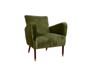 SOLD-Poltroncina-anni-50-in-velluto-legno-e-ottone-SOLD