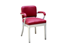 SOLD-Sedia-con-braccioli-per-scrivania-in-alluminio-e-ecopelle-anni-60