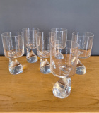 SOLD-Set-6-bicchieri-modello-Smoke-di-Joe-Colombo-per-Riedel-anni-60