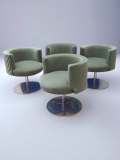 SOLD-Set-di-4-sedie-girevoli-modello-Cidonio-di-Antonia-Astori-per-Cidue-Italia-anni-70