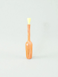 Bottiglia-con-tappo-a-canne-verticali-giallo-arancio-modello-4498-di-Paolo-Venini-per-Venini-Italia-anni-50