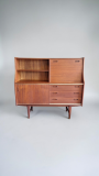 Highboard-in-teak-Omer-Lefevre-Meubelfabriek-Belgio-anni-60
