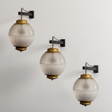 Lampada-da-parete-Chiaravalloti-modello-A567-Italia-anni-50-set-di-3