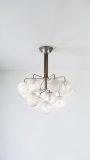 Lampadario-a-sospensione-13-luci-produzione-Candle-Milano-Italia-anni-60